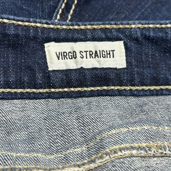 Daytrip Virgo Straight Dark Wash Jeans Size 36R Mid Rise Stretch Fit - Picture 6 of 6